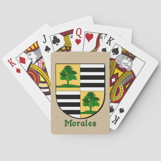Morales Heraldic Shield Pokerkaarten (Achterkant)