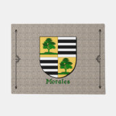 Morales Historisch Schild op Cobblestone Deurmat (Voorkant)