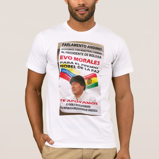 Morales Nobel Poster T-shirt (Voorkant)