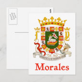 Morales Puerto Rico Shield Briefkaart (Voorkant / Achterkant)