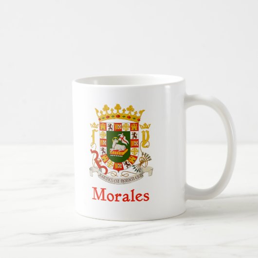 Morales Puerto Rico Shield Koffiemok (Rechts)