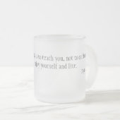 Moraliteit Matglas Koffiemok (Voorkant rechts)