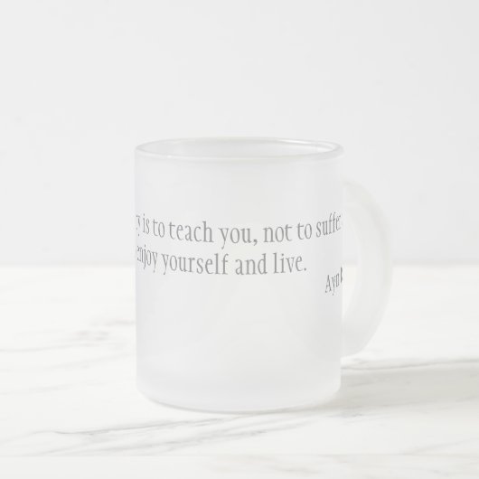 Moraliteit Matglas Koffiemok (Voorkant rechts)