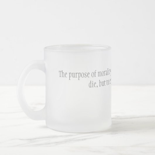 Moraliteit Matglas Koffiemok (Links)