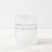 Moraliteit Matglas Koffiemok (Center)