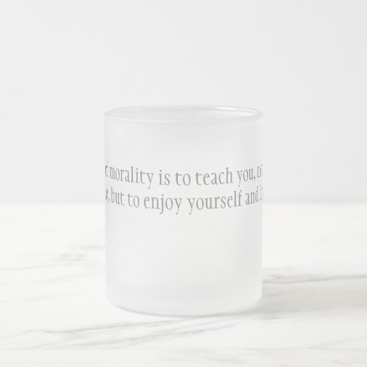 Moraliteit Matglas Koffiemok (Center)