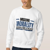 Moraliteit wit trui (Voorkant)