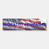 Morality=Empathie Bumpersticker (Voorkant)