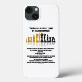 Morals van Chess Benjamin Franklin reflecterende C Case-Mate iPhone Case (Achterkant)