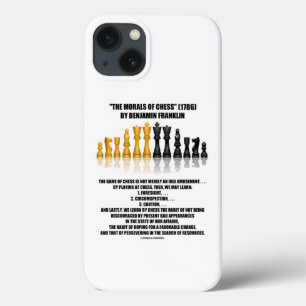 Morals van Chess Benjamin Franklin reflecterende C Case-Mate iPhone Case