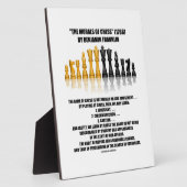 Morals van Chess Benjamin Franklin reflecterende C Fotoplaat (Zijkant)