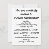 Morals van Chess Benjamin Franklin reflecterende C Kaart (Achterkant)