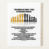 Morals van Chess Benjamin Franklin reflecterende C Planner (Achterkant)