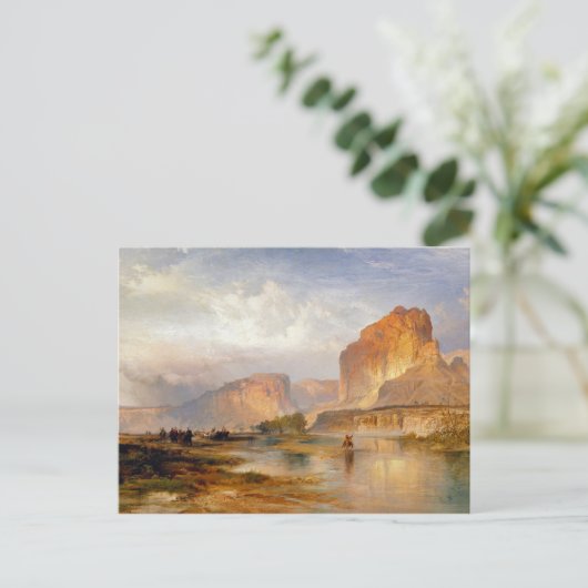 Moran Cliffs of Green River Painting Briefkaart (Staand voorkant)