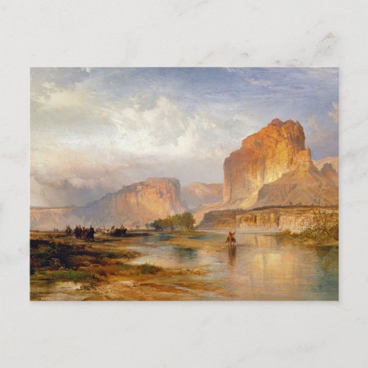 Moran Cliffs of Green River Painting Briefkaart (Voorkant)