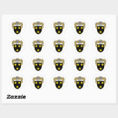 Moran Coat of Arms (Beheerd) Ronde Sticker (Vel)