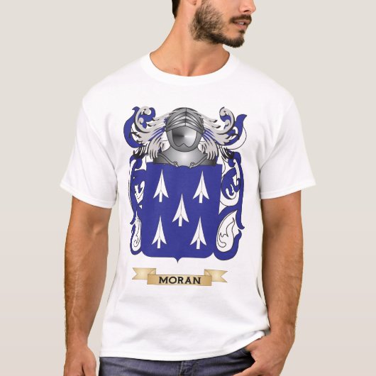 Moran Coat of Arms (familiekust) T-shirt (Voorkant)