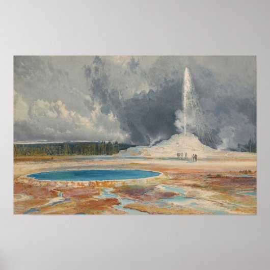 Moran - De Castle Geyser Upper Geyser Park Poster (Voorkant)