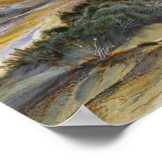 Moran - Excelsior Geyser Yellowstone Park Poster (Hoek)