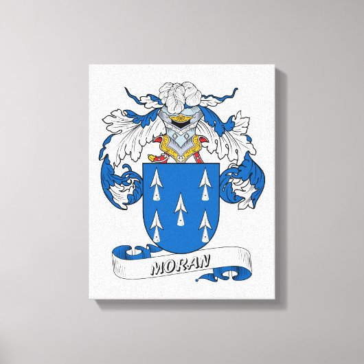 Moran Family Crest Canvas Afdruk (Voorkant)