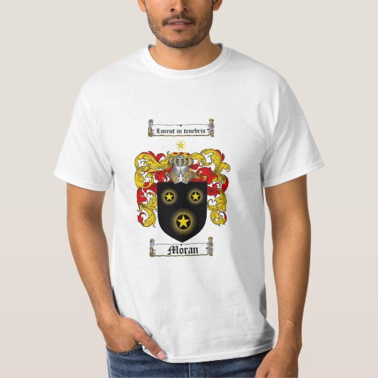 Moran Family Crest - Moran Coat of Arms T-shirt (Voorkant)