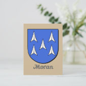 Moran Family Heraldic Shield Briefkaart (Staand voorkant)
