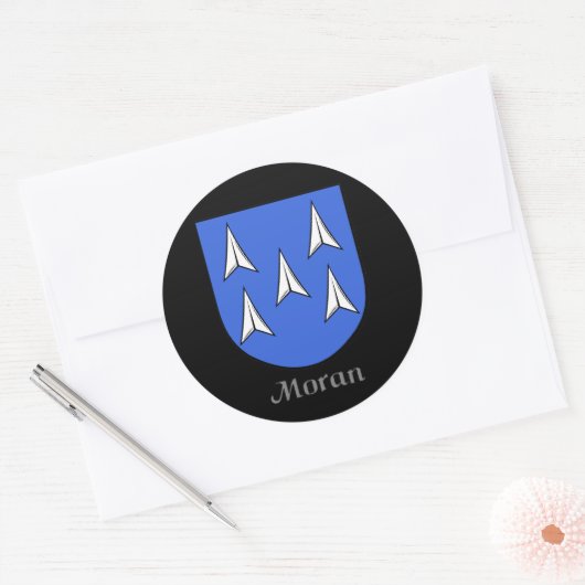 Moran Family Shield Stickers (Envelop)