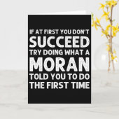 Moran Funny Surname Family Tree Birthday Reunion I Kaart (Gele Bloem)