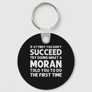 Moran Grappige Achternaam Familiestamboom Verjaard Sleutelhanger