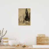 Moran - Half Dome Yosemite 1872 Poster (Keuken)