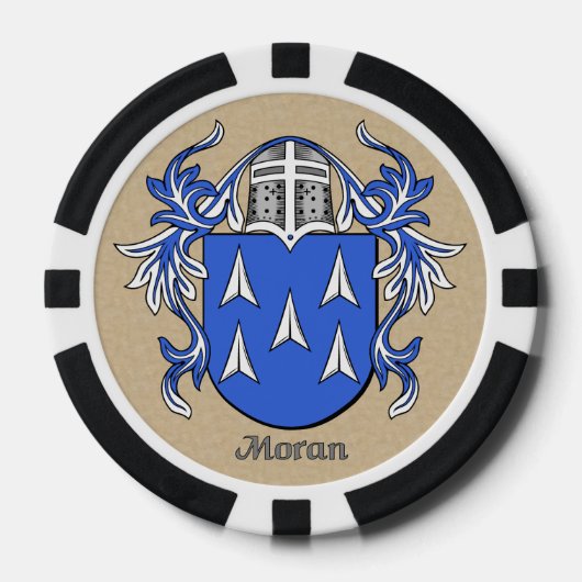 Moran Heraldic Arms Poker Chips (Voorkant)