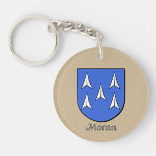 Moran Historical Shield en Spaanse vlag Sleutelhanger