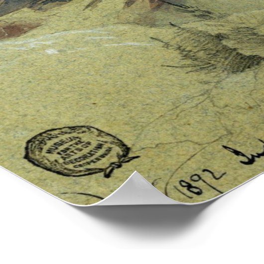 Moran - Index Peak Clark's Fork Wyoming 1892 Poster (Hoek)