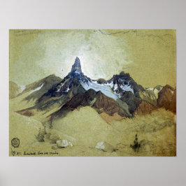 Moran - Index Peak Clark's Fork Wyoming 1892 Poster