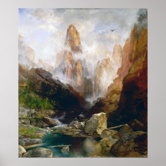 Moran - Nevel in Kanab Canyon, Utah Poster (Voorkant)