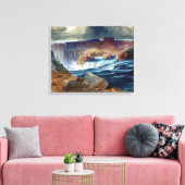 Moran Shoshone Herfsten Idaho Painting Canvas Afdruk (Insitu (Woonkamer))