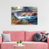 Moran Shoshone Herfsten Idaho Painting Canvas Afdruk (Insitu (Woonkamer))