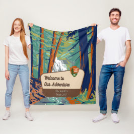 Moran State Park Familie Camping Avontuur aanpasse Fleece Deken