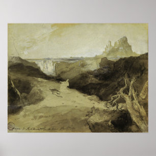 Moran - Studie, Hagar en Ismaël in de woestijn 18… Poster