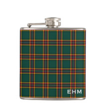 Moran Tartan Monogram Donkergroen Plaid