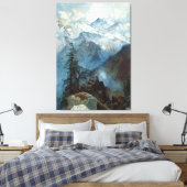 Moran Top van de Sierras Painting Canvas Afdruk (Insitu (Slaapkamer))
