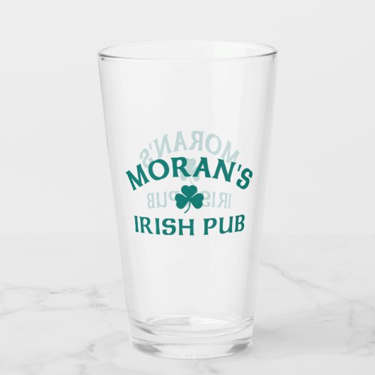 Moran's Ierse Pub Glas (Achterkant)