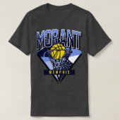 Morant Retro Memphis Basketbal Throwback T-shirt (Design voorkant)