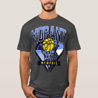 Morant Retro Memphis Basketbal Throwback T-shirt