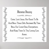 Moraviair - Religieuze oude Salem Prayer Poster (Voorkant)