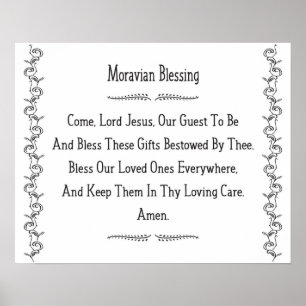 Moraviair - Religieuze oude Salem Prayer Poster