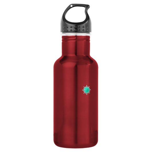 Moravian Star Lijn - Turquoise Waterfles (Voorkant)