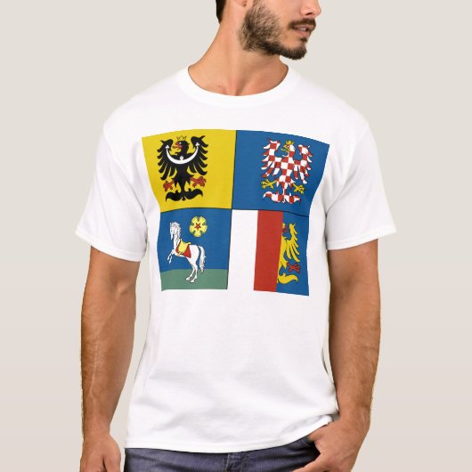 Moravië Silezië, Tsjechië T-shirt (Voorkant)