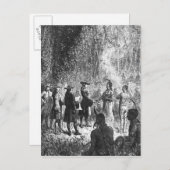 Moravische missionarissen van Indiërs Briefkaart (Voorkant / Achterkant)