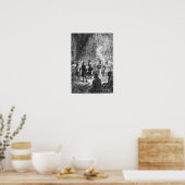 Moravische missionarissen van Indiërs Poster (Keuken)